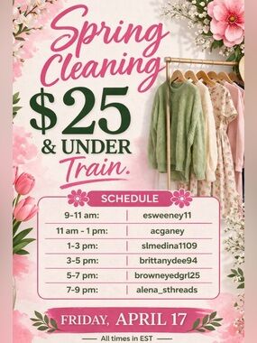 $25 & Under Spring Cleaning Train leaves the station April 17 🚂